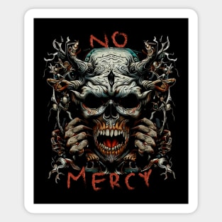 No mercy Sticker